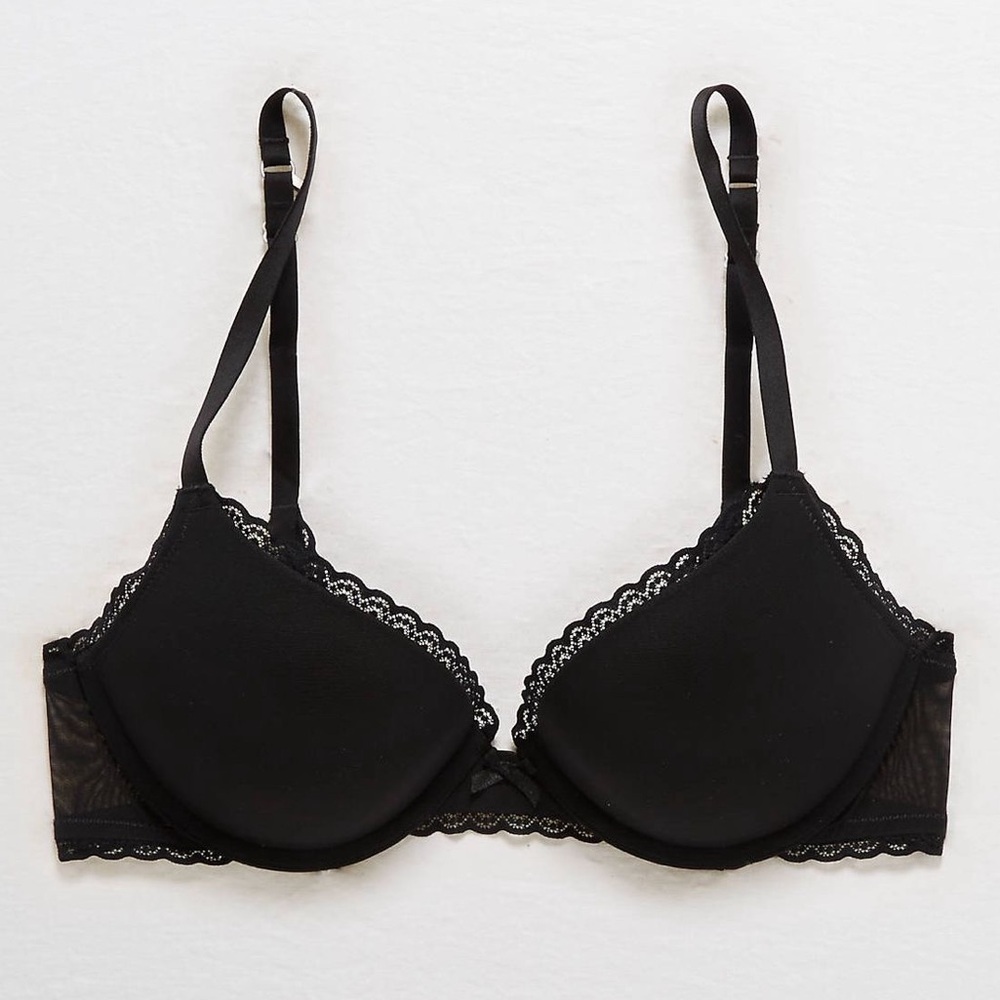 Aerie Gray Everyday Plunge Bra | Size 32A